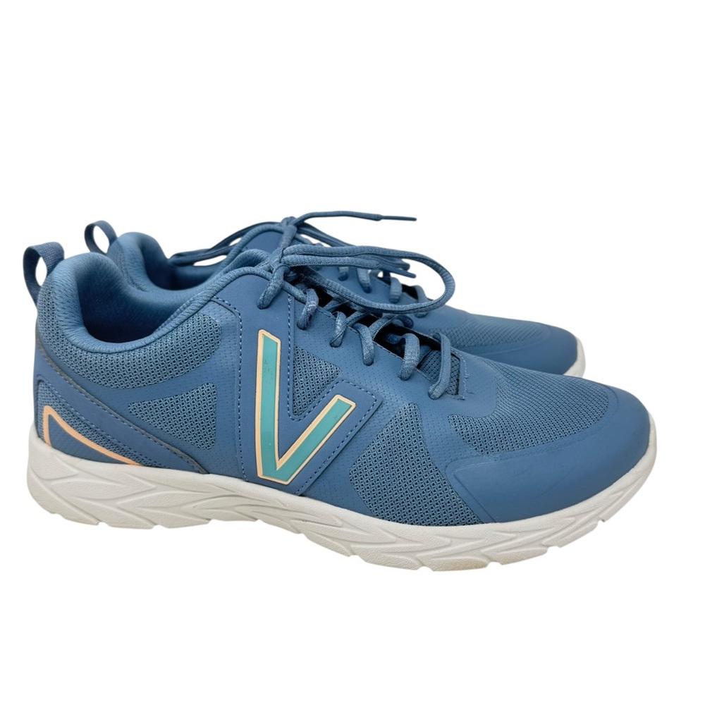 Vionic Miles Ii Women's Sneaker Shoes Orthotic Arch Support Blue Shadow Size 9
